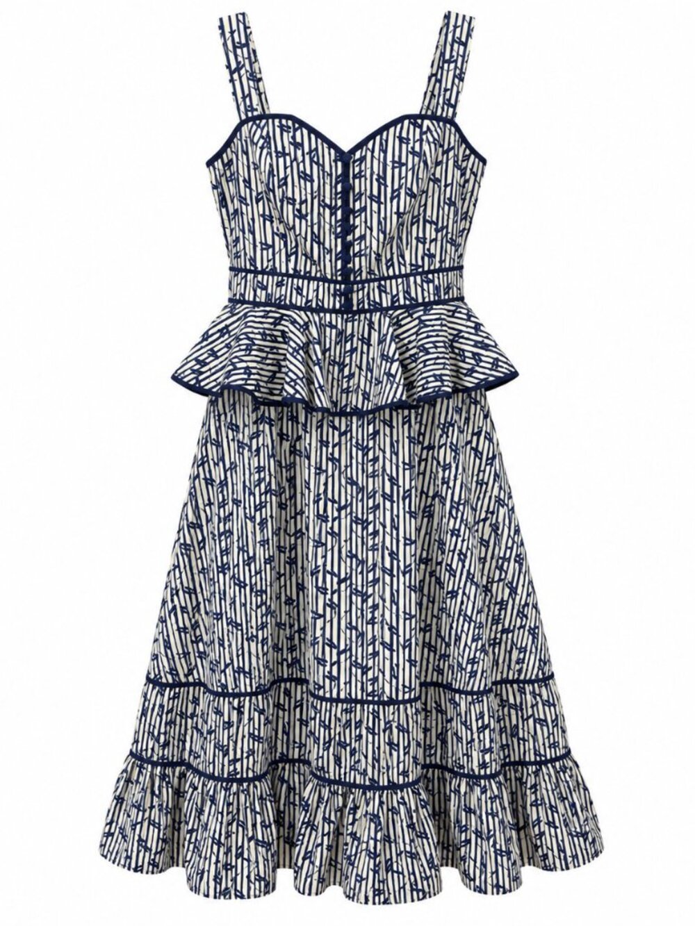 Hunter Bell "Lacey" dress in Vine Stripe